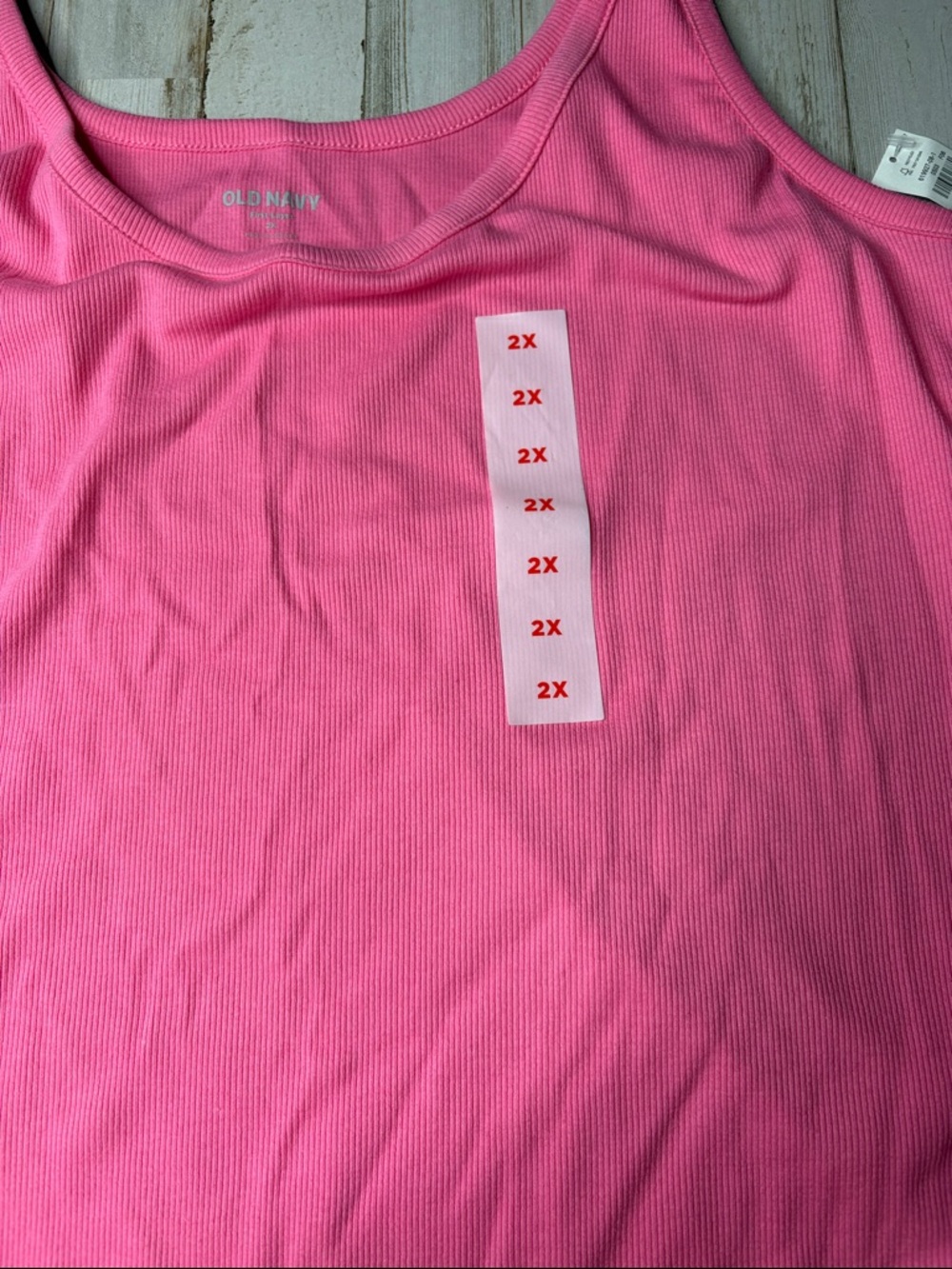 Old Navy First Layer Hot Pink Scoop Neck Tank Top Size 2X NWT! - Picture 4 of 10